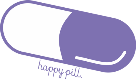 Nadruk happy pill. - Przód