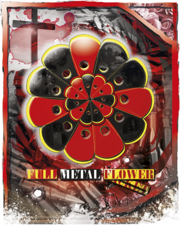 Nadruk Full metal flower (poster) - Przód