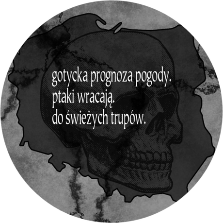 Nadruk Ptaki wracają do świeżych trupów (męska) - Przód