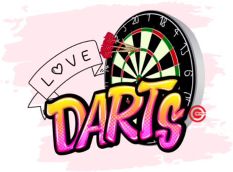 Nadruk Love Darts 01 - Przód