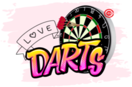 Nadruk Love Darts 01a - Przód