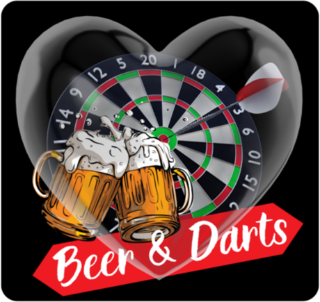 Nadruk Beer & Darts - Przód