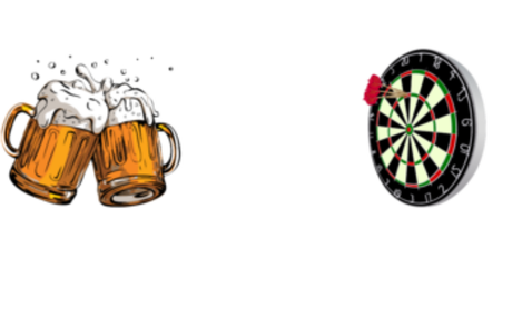 Nadruk Gram w darta CZARNA - Przód