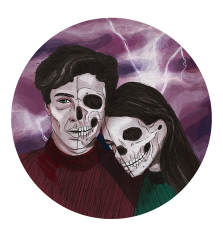 Nadruk Znaki Zodiaku Bliźnięta Gemini - Przód