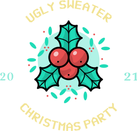 Nadruk Ugly sweater christmas party - Przód
