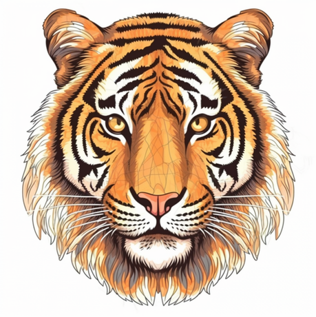 Nadruk Tygrys - Przód